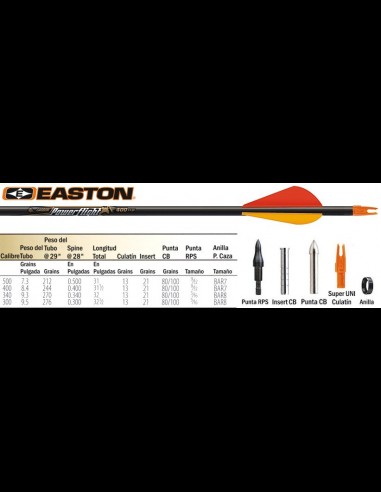 TUBO EASTON POWERFLIGHT