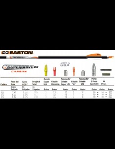 TUBO EASTON SUPER DRIVE 23